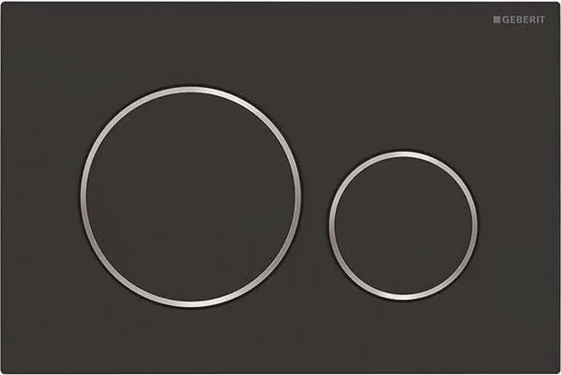 Geberit 115.882.14.1 - Панел за промиване Sigma20 24,6x16,4 cm матов черен