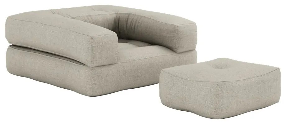 Променлив фотьойл Linen Beige Cube - Karup Design