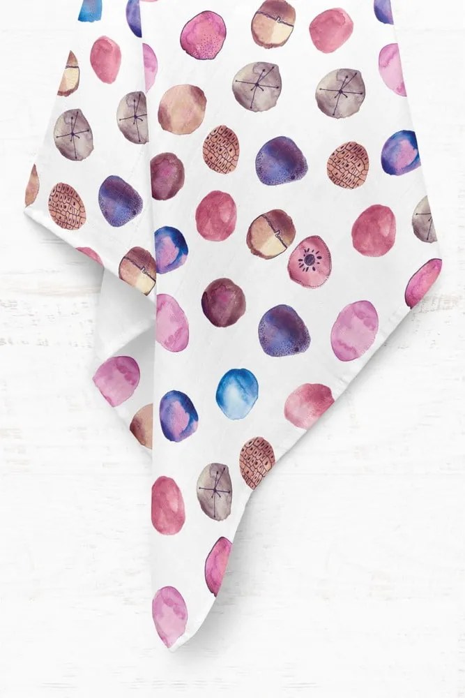 Бяло муселиново бебешко одеяло 75x100 cm Shells – Mijolnir