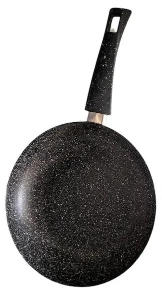 Тиган Olina, 20см, гранит, индукционен, черен