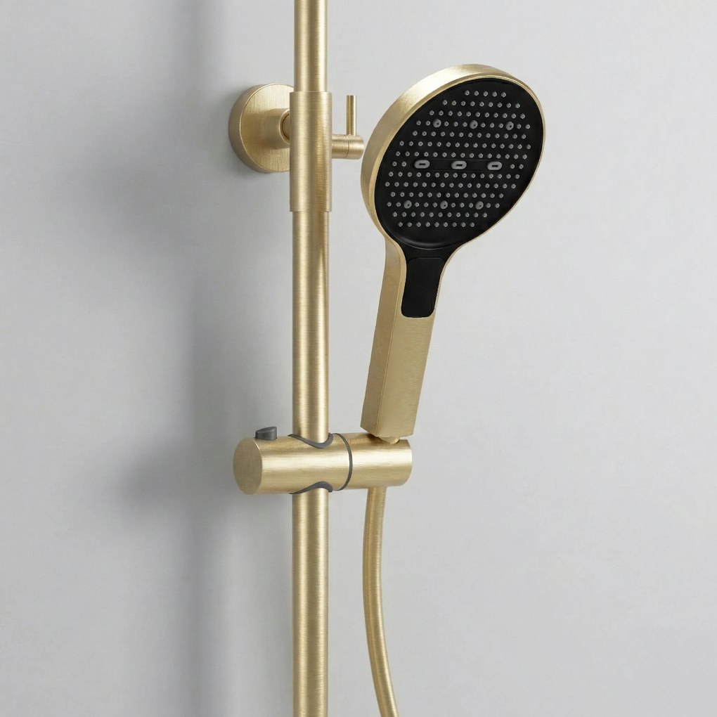 Комплект за душ Rea Creo Brush Gold