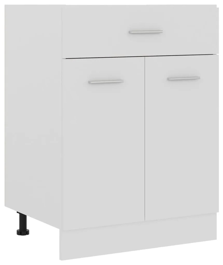 801228 vidaXL Шкаф с чекмеджета "Lyon", бял, 60x46x81,5 см, инженерно дърво