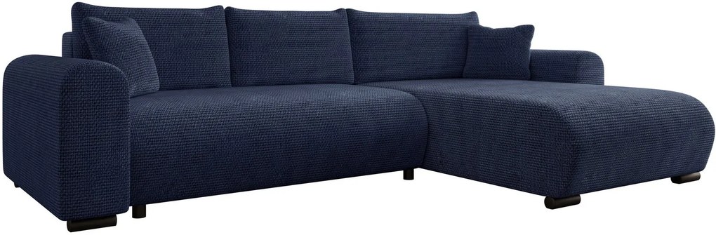 Ъглов диван Merkos-Тъмно синьо