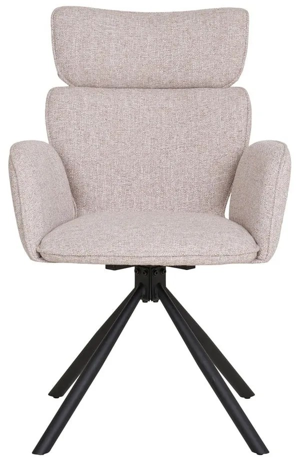 Бежови тапицирани трапезни столове в комплект с подлакътници 2 бр. Cordoba – House Nordic