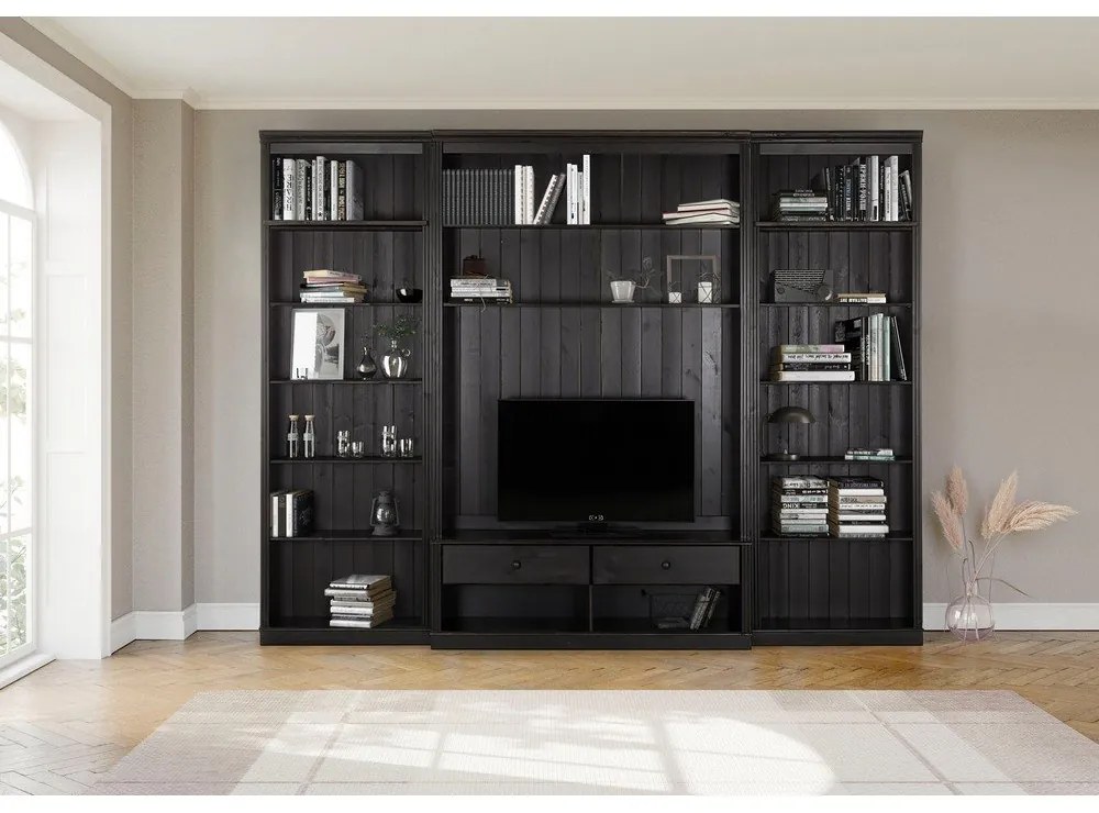 Кафяв TV комплект от от масивен бор 288x223 cm Anita – Støraa