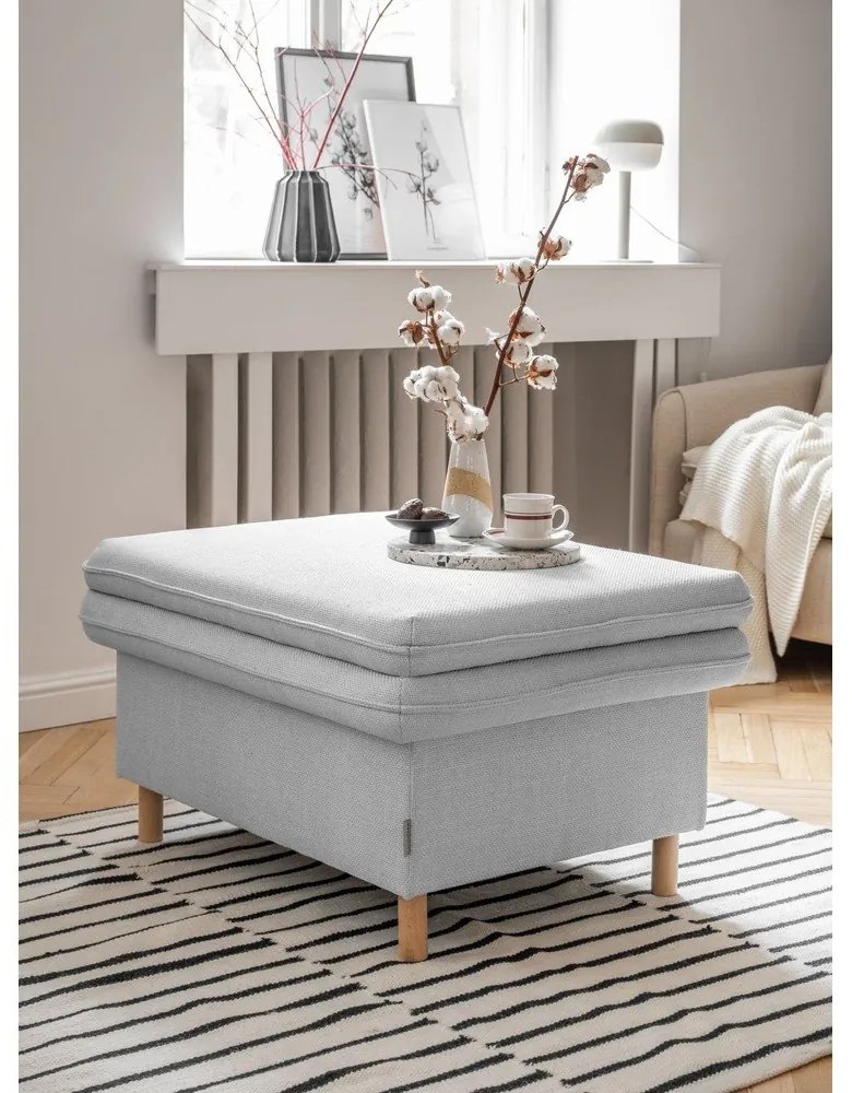 Светлосива табуретка Simon – Miuform