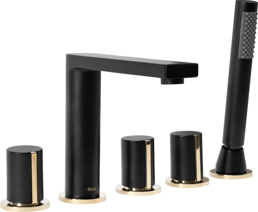 Смесител за вана Rea ICON Black Matt