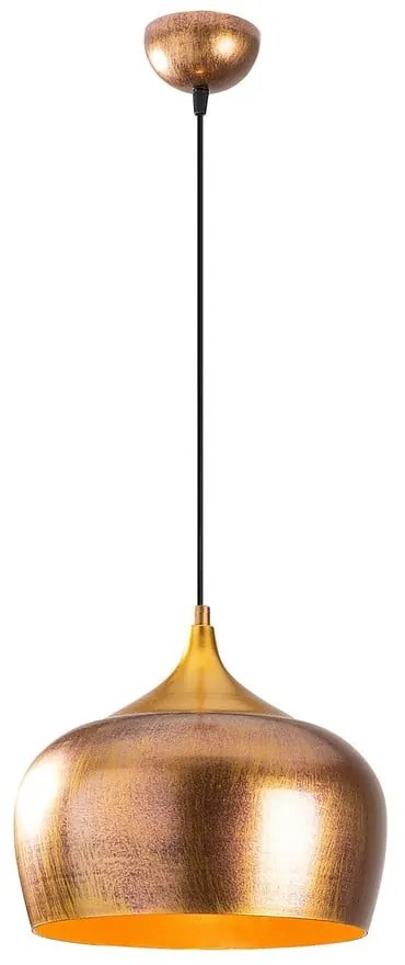 Висящо осветително тяло в златисто с метален абажур ø 30 cm Berceste – Opviq lights