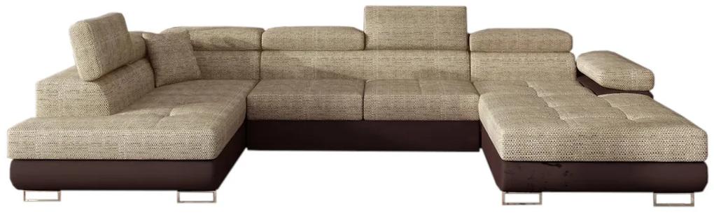 Разтегалелен диван П-образен CORGI, 345x90x202, berlin 03/soft 66, ляв ъгъл