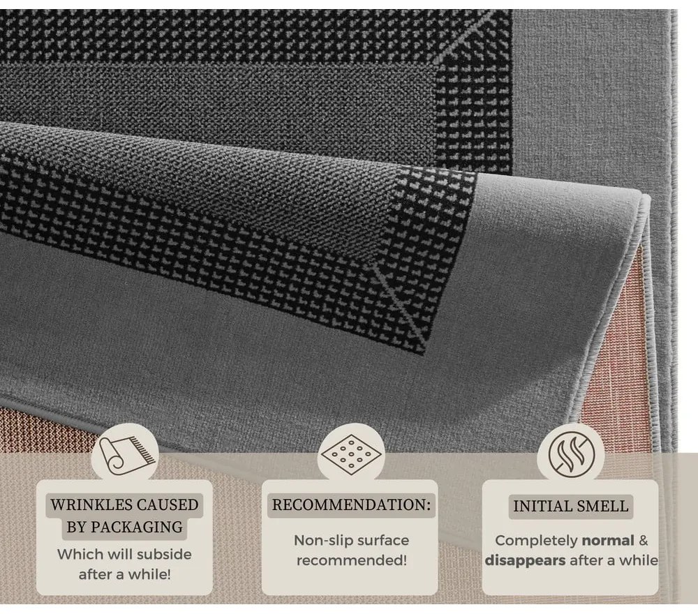 Сив килим , 160 x 230 cm Basic - Hanse Home