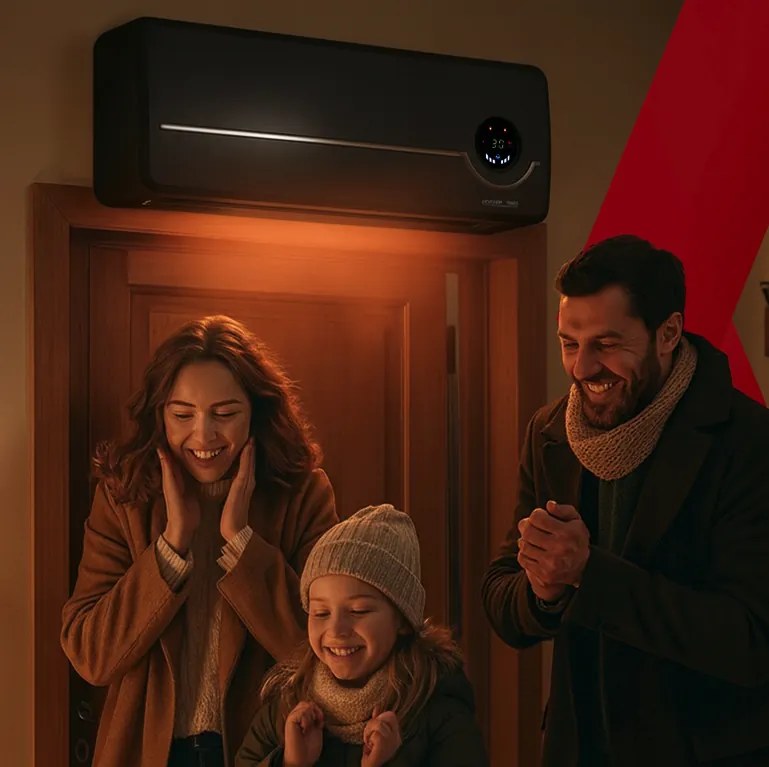 Въздушна завеса Kaminer AIRO 2000W с WiFi управление и керамичен PTC нагревател