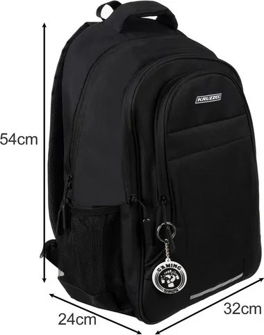 Черна раница от издръжлив материал - няколко размера Objem 45 L