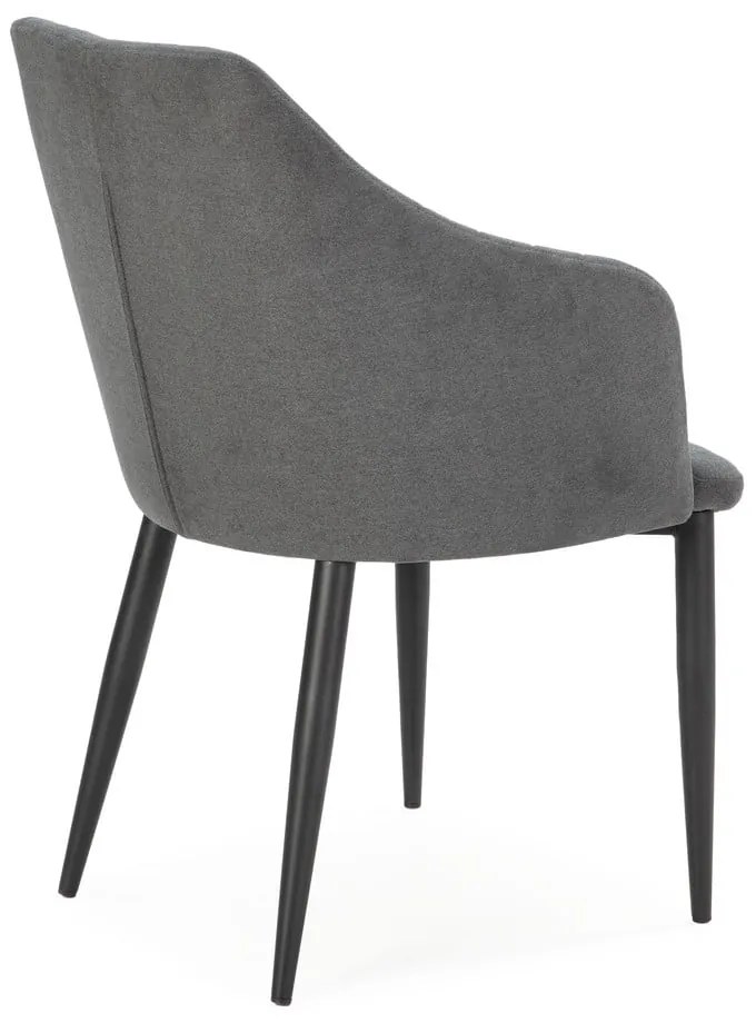 Тъмносиви тапицирани трапезни столове в комплект 2 бр. Nadi – Marckeric