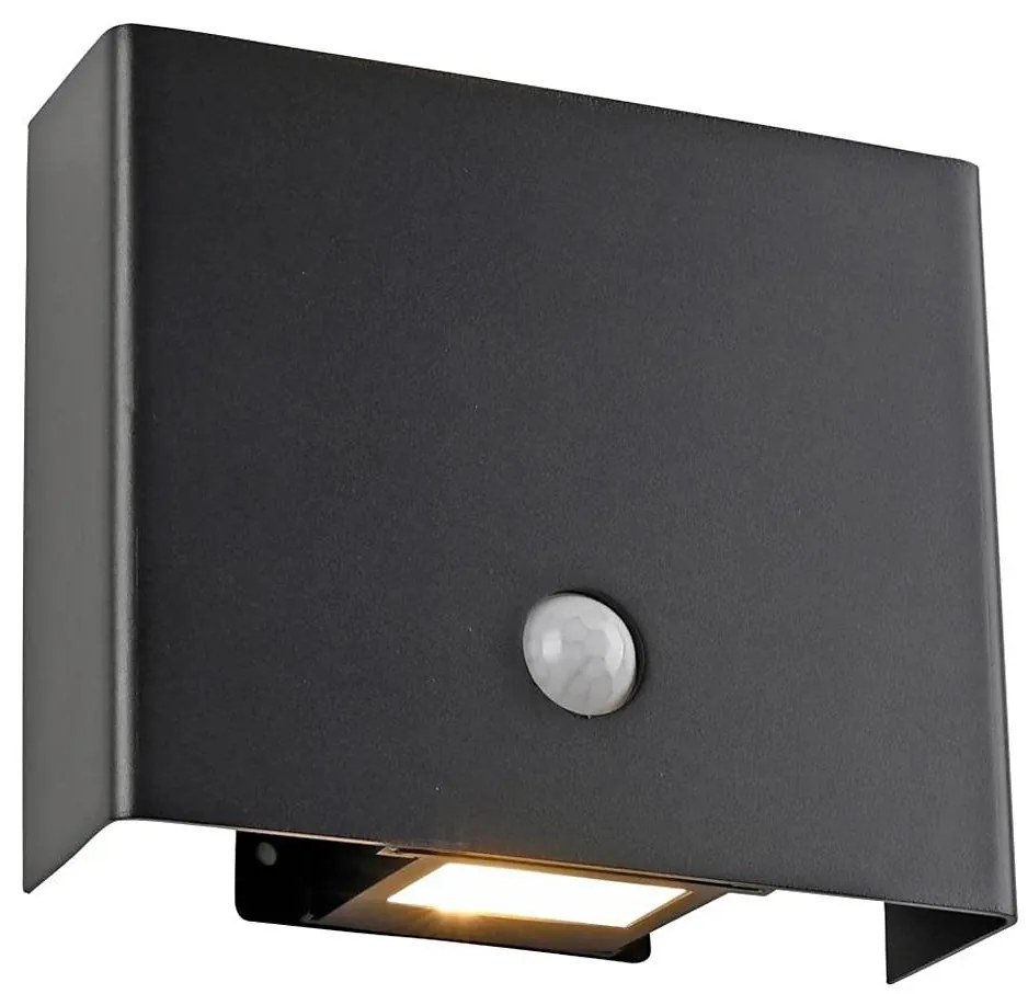 JUST LIGHT. 19471-18 - LED външно осветително тяло с датчик 2xLED/1,25W/3,7V 440