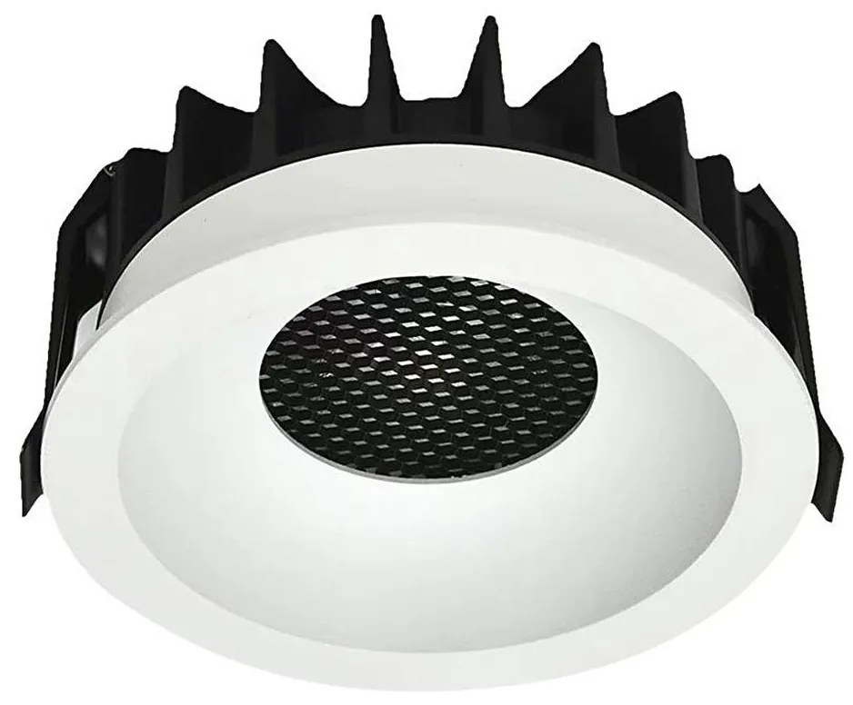 LED Лампа за окачен таван LED/18W/230V 3000/4000/6400K Ø 10,6 см бял