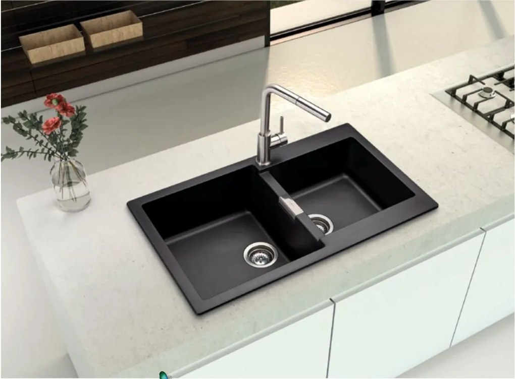 Мивка Schock Manhattan Cristalite 30290-Leuko