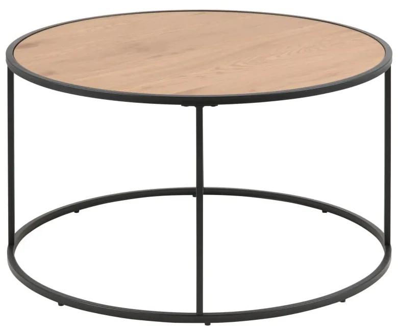 Черна кръгла маса за кафе ø 80 cm Seaford - Actona