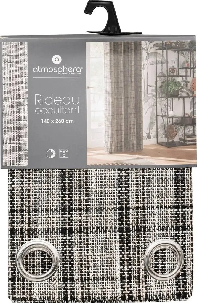 Блекаут завеса atmosphera Seth, 140x260 cm - Светлосива