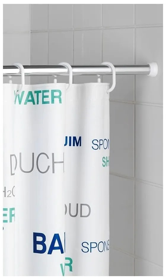 Прът за душ завеса в сребрист цвят 110 - 185 cm – Wenko