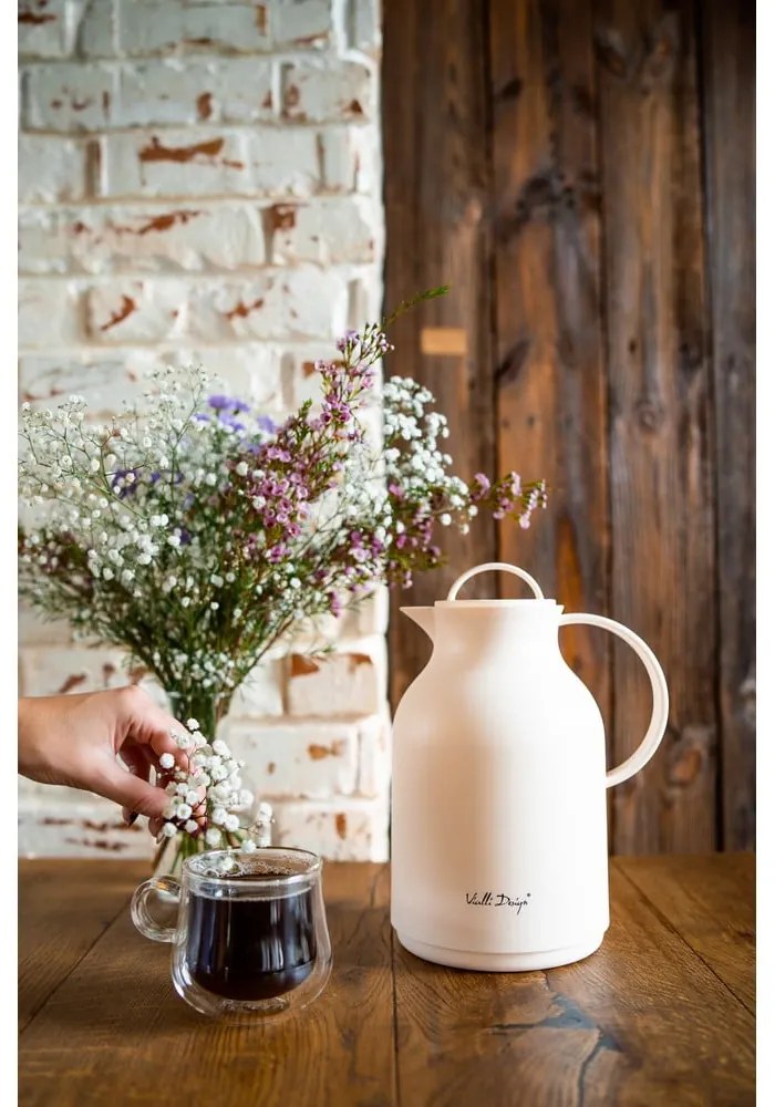 Бежов термос , 1 л - Vialli Design