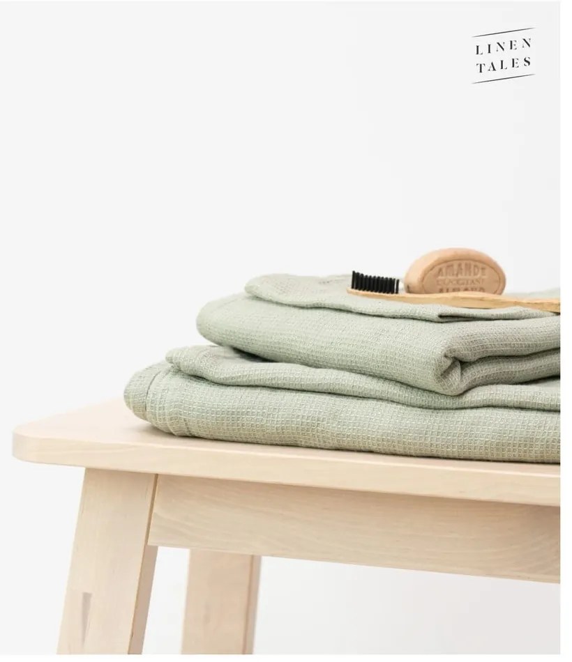 Зелена ленена кърпа 30x30 cm - Linen Tales