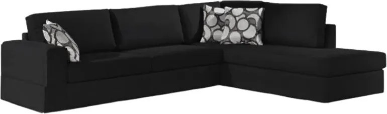 Ъгъл диван Must-Left-295φ 230β cm.-Black