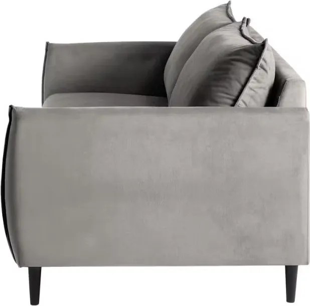 Сив кадифен диван 203 cm Juli – Ropez