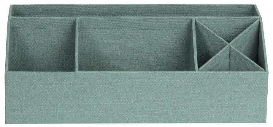 Зелен картонен органайзер за канцеларски материали Elisa Canvas Paper Laminate – Bigso