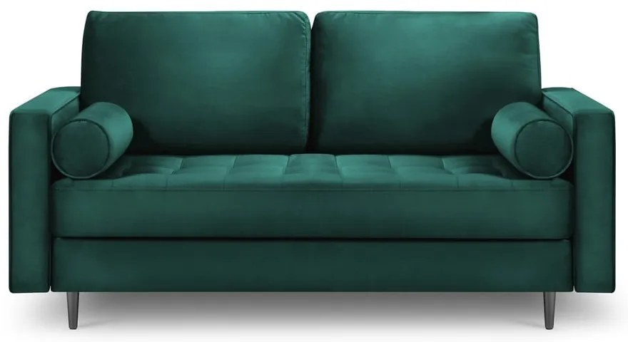 Диван от кадифе в петролено зелено , 174 см Santo - Milo Casa