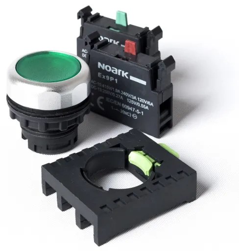 Noark Ex9P1 SSK Глава за превключвател 0-1 със секретен ключ, с пруж.връщане - 105555