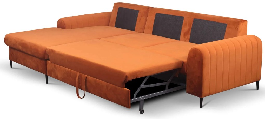 Ъглов диван Monte-Portokali-Aristeri