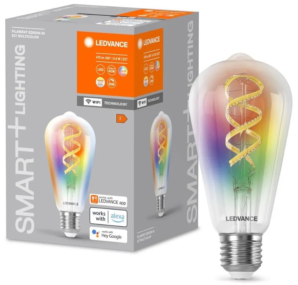 LED RGBW Димируема крушка SMART+ E27/4,8W/230V 2700-6500K Wi-Fi - Ledvance