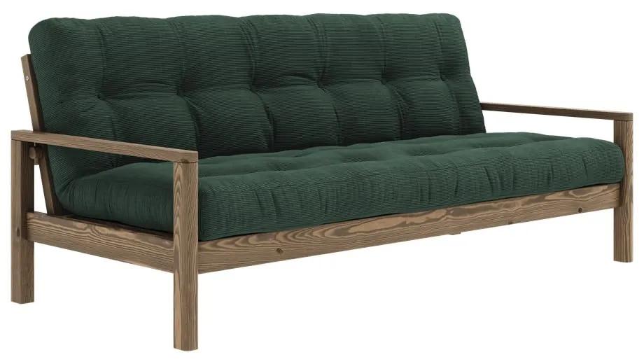 Тъмнозелен разтегателен диван 205 cm Knob - Karup Design