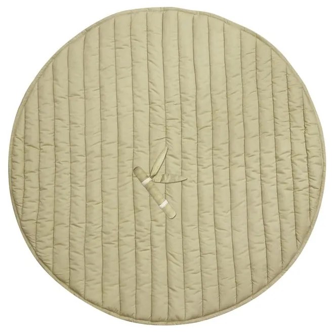 Зелено и кремаво детско килимче за игра Bamboo Leaf – Lorena Canals