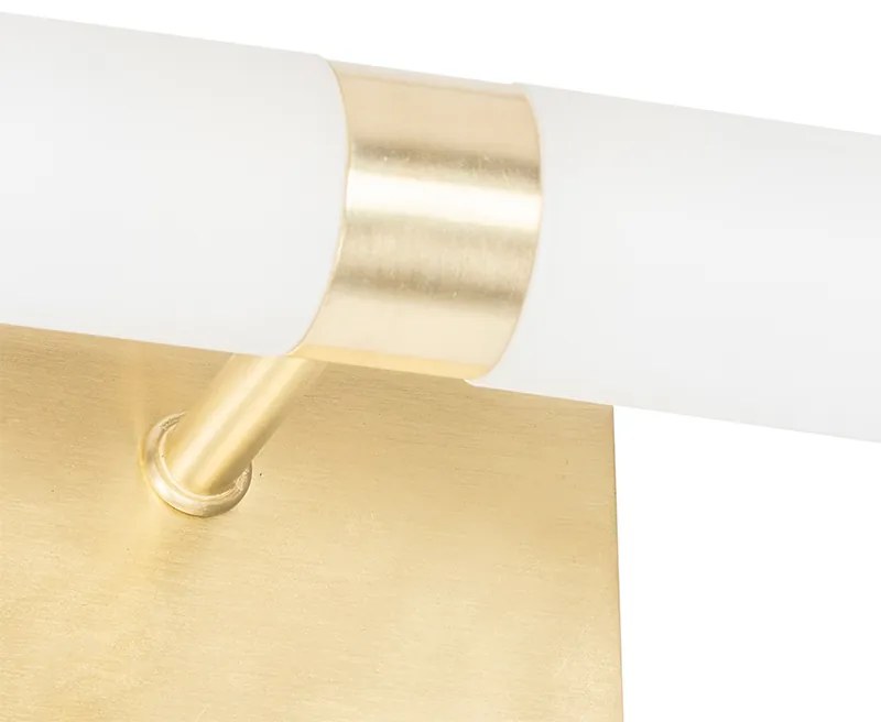 Смарт стенна лампа за баня златиста IP44 2 светлини вкл. 2 Wifi G9 - Bath