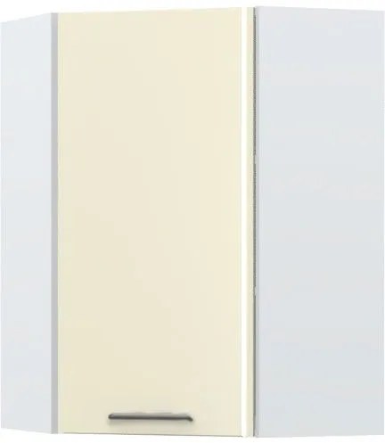 Висящ ъглов шкаф Modena V9-UG-1K-White - Beige