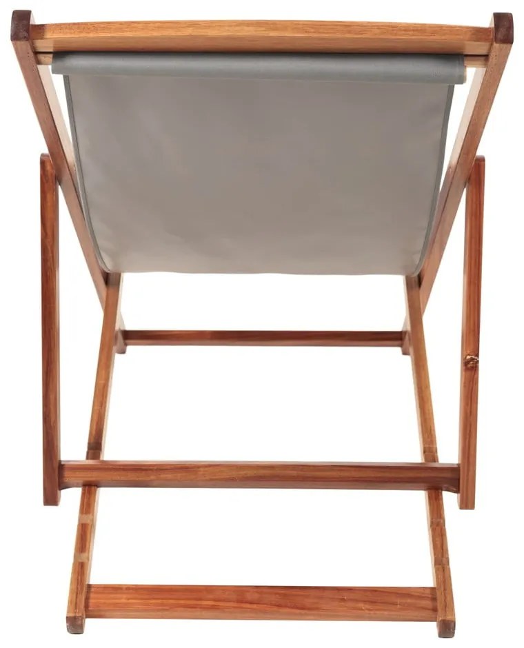 Сив/в естествен цвят градински шезлонг от масивно дърво Dionysus – Bonami Essentials