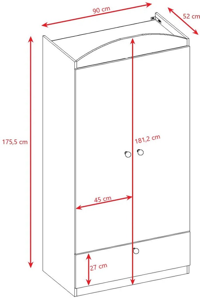 Гардероб Babydreams Cartoon-Leuko-Teddy Bear