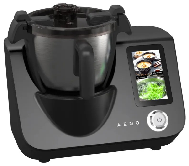 Кухненски робот 20в1 AENO ACR0001S GastroLab, 1000W, Wi-Fi, 8 програми, 12 степени, 3.5l, Touch screen, Таймер, Черен