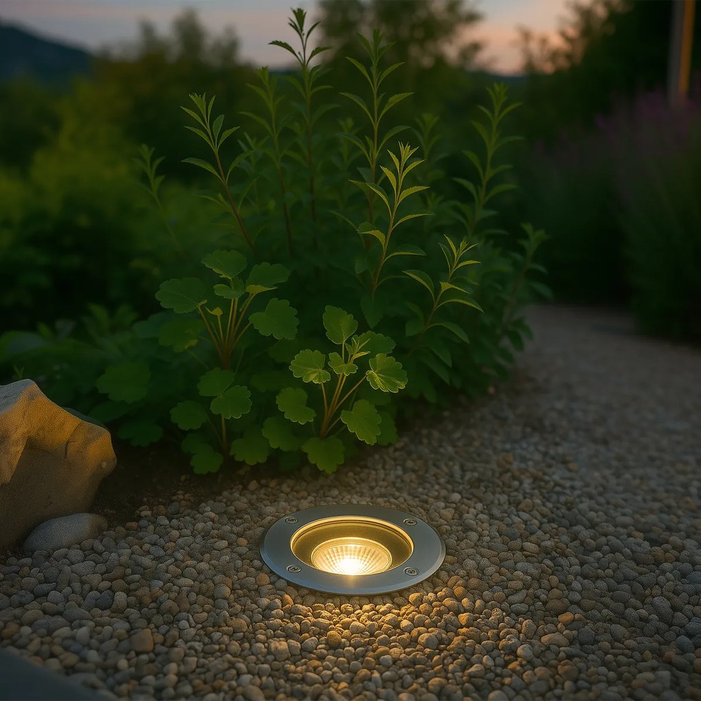 Модерен градински прожектор стомана регулируем IP65 - Delux