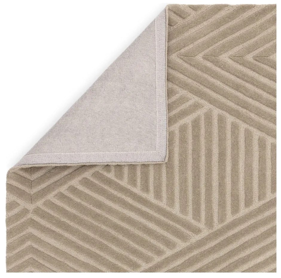 Светлокафяв вълнен килим 200x290 cm Hague - Asiatic Carpets