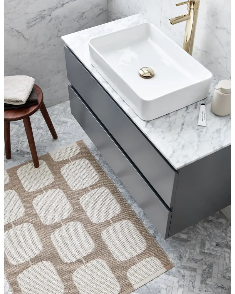 Бежова и кремава пътека за открито и закрито 70x200 cm Sten Light Nougat – Pappelina