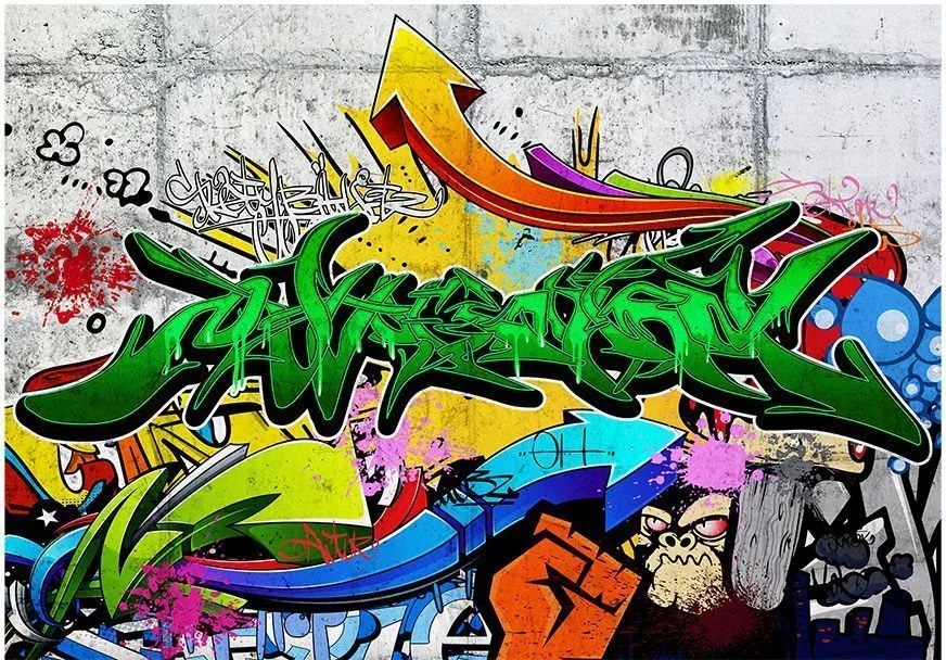 Самозалепващ се фототапет - Urban Graffiti - 441x315