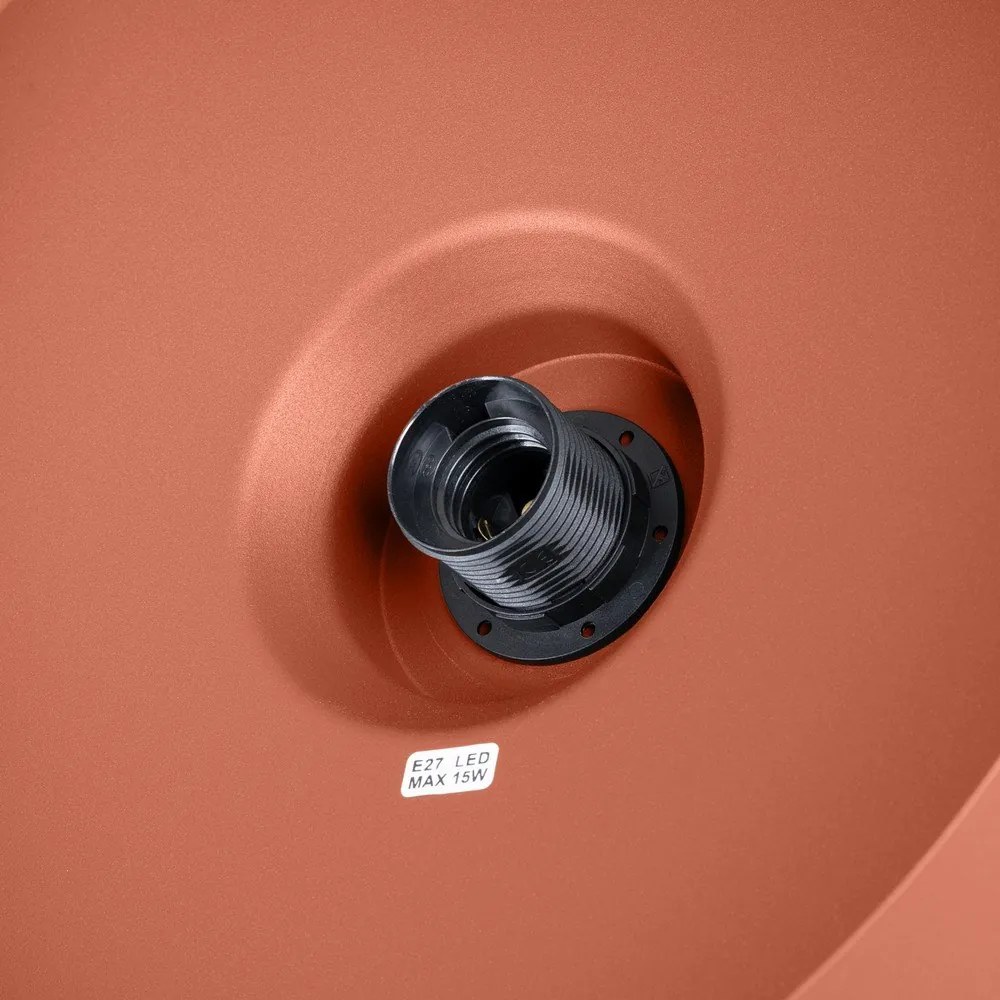 Оранжево висящо осветително тяло с метален абажур Vito – Sollux