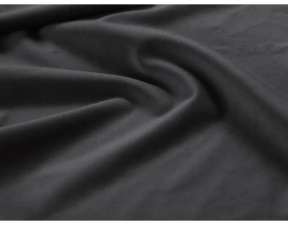 Сиво тапицирано кадифено двойно легло с място за съхранение с включена подматрачна рамка 140x200 cm Bellis – Micadoni