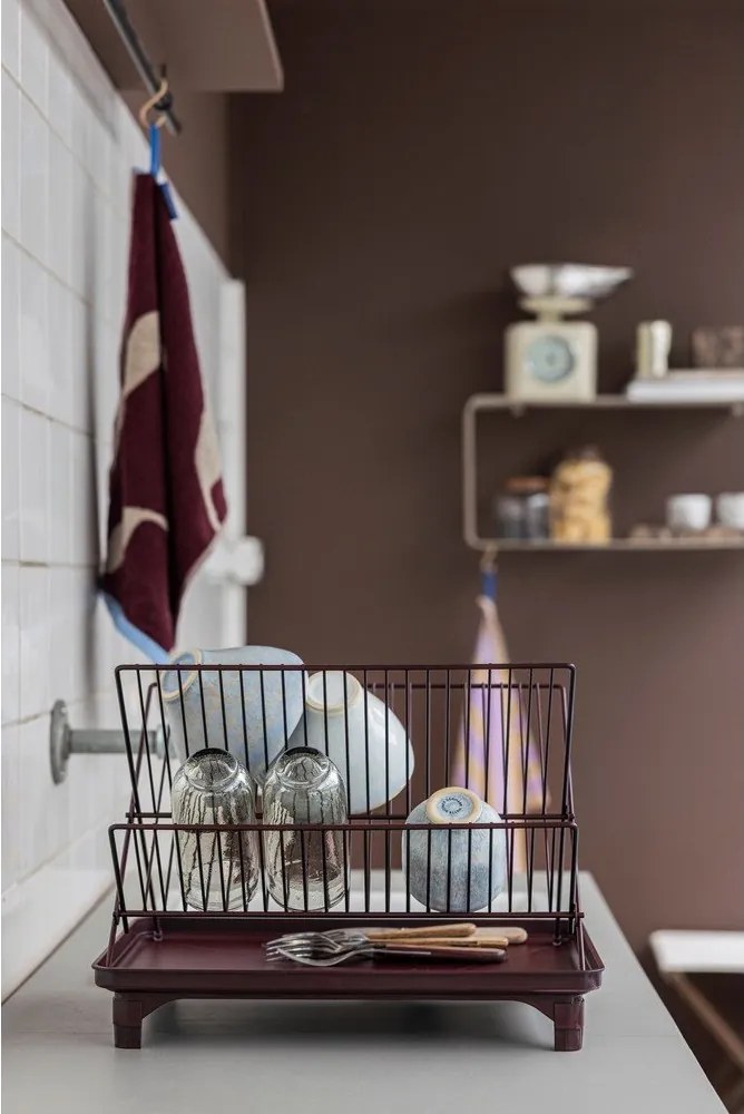 Бордо двуетажна тавичка за оттичане 42x29 cm Dry-It – Mette Ditmer Denmark