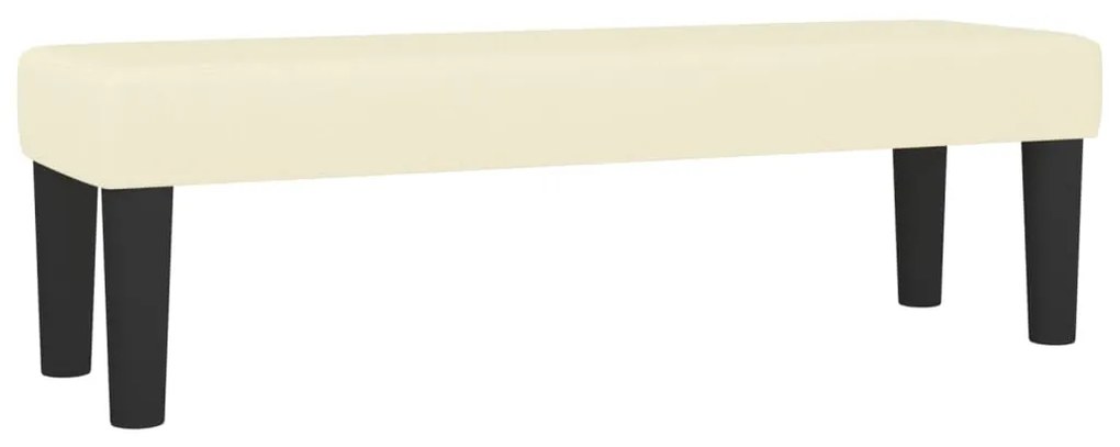 346662 vidaXL Пейка, кремава, 100x30x30 см, изкуствена кожа