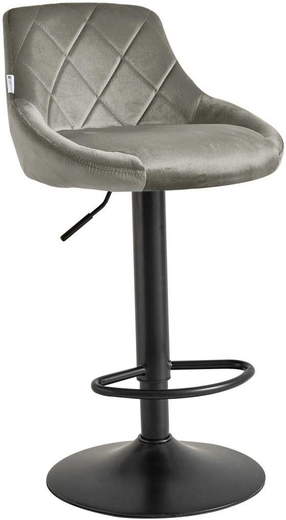 Бар стол Velluto-сиво (2) парчета