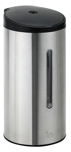 Дозатор за течен сапун 10,2x22 см сребрист/бял