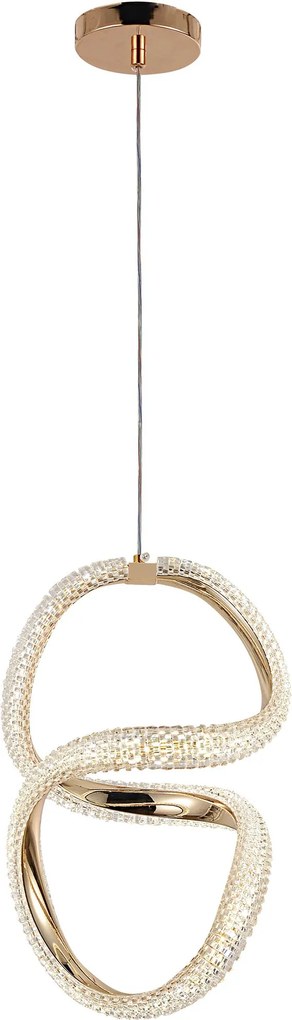 Висяща LED лампа G077-3CPR Gold